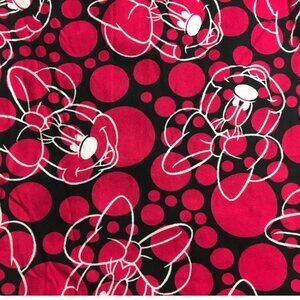 LuLaRoe Adorable Magic Mouse TC Leggings | Black with Hot Pink Dots | NWT